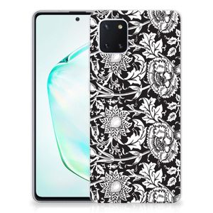 Samsung Galaxy Note 10 Lite TPU Case Black Flowers