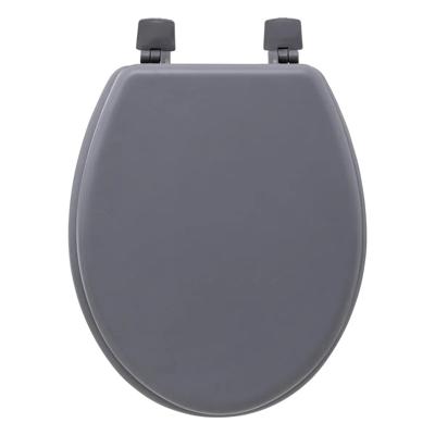 5Five Toiletbril Colors - grijs - MDF/HDF hout - universeel - standaard wc bril