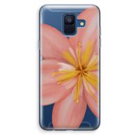 Pink Ellila Flower: Samsung Galaxy A6 (2018) Transparant Hoesje