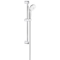 GROHE New Tempesta 100 Glijstangset - 60cm - ronde handdouche - 4 straalsoorten - gladde doucheslang - chroom/wit 27645001