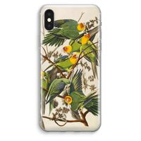 Carolinaparkiet: iPhone XS Max Transparant Hoesje