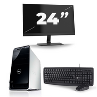Dell XPS 8300 Tower - Intel Core i3-2e Generatie - 8GB RAM - 128GB SSD - Windows 10 + 1x 24 inch Monitor