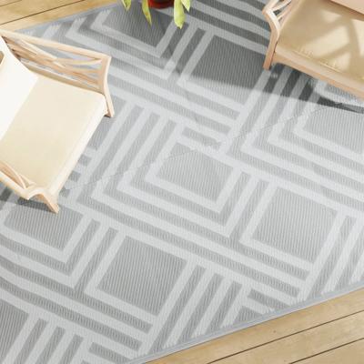 VidaXL Buitenkleed arakil 190x290 cm pp grijs