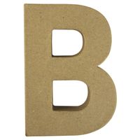 Papier mache letter B
