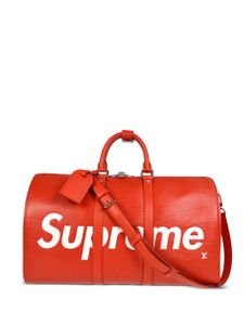 Louis Vuitton Pre-Owned x Supreme sac fourre-tout Epi Keepall Bandouliere 45 (2017) - Rouge