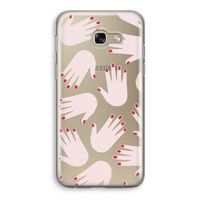 Hands pink: Samsung Galaxy A5 (2017) Transparant Hoesje Hands pink: Samsung Galaxy A5 (2017) Transparant Hoesje
