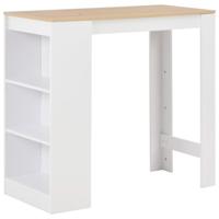 Bartafel met schap 110x50x103 cm wit