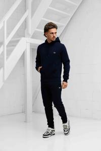 Lacoste Hooded Trainingspak Heren Donkerblauw - Maat XS - Kleur: Donkerblauw | Soccerfanshop