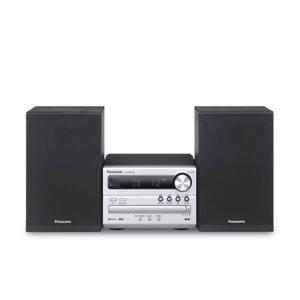 Panasonic SC-PM254EG-S Stereoset Bluetooth, CD, DAB+, FM, USB 2 x 10 W Zwart, Zilver