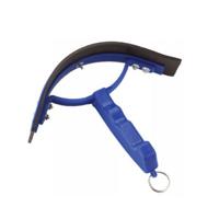 Zweetmes kunststof gebogen blauw