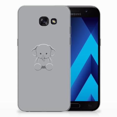 Samsung Galaxy A5 2017 Telefoonhoesje met Naam Grijs Baby Olifant Samsung Galaxy A5 2017 Telefoonhoesje met Naam Grijs Baby Olifant