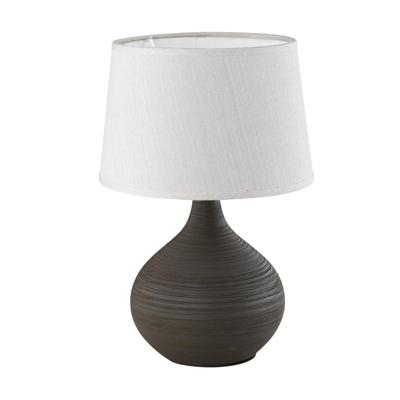 Trio TafellampMartin 29cm aarde bruin met wit - R50371026