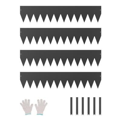 VEVOR gazonranden metaal 4 verpakkingen bedranden 1016x203x1.5mm