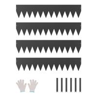 VEVOR gazonranden metaal 4 verpakkingen bedranden 1016x203x1.5mm VEVOR gazonranden metaal 4 verpakkingen bedranden 1016x203x1.5mm