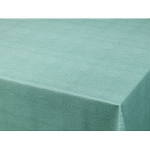 Tafelzeil/tafelkleed gemeleerd turquoise look 140 x 220 cm