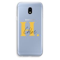 Amber Script: Samsung Galaxy J3 (2017) Transparant Hoesje