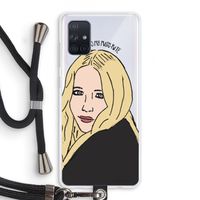 Mary Kate: Samsung Galaxy A71 Transparant Hoesje met koord