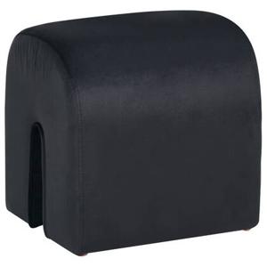 Beliani - MODOC - Poef - Zwart - 35 cm - Fluweel