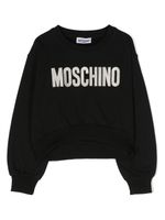 Moschino Kids sweat à logo brodé - Noir