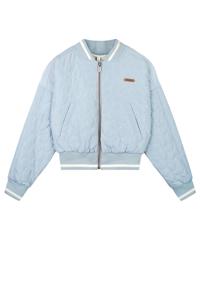 NoBell zomer bomber jasje meisjes - denim blauw - gewatteerd, met capuchon - Bomber