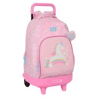 Schoolrugzak met Wielen Glow Lab Roze 33 x 45 x 22 cm