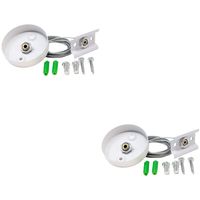 Spanningsrail Ophangset 2 Pack - Prixa - 1 Fase - 1 Meter - Wit