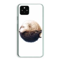 Yin Yang Wolves: Google Pixel 5a 5G Transparant Hoesje