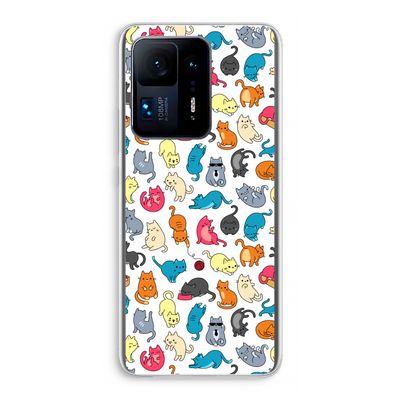 Kleurrijke katten: Xiaomi Mi Mix 4 Transparant Hoesje