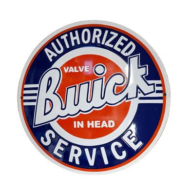 Buick Authorized Service Emaille Bord - Ø30cm