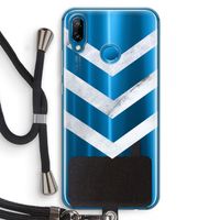Marmeren pijlen: Huawei P20 Lite Transparant Hoesje met koord