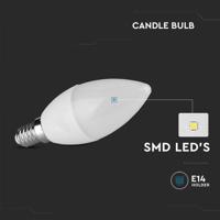 E14 LED Lamp - 4,5 Watt 470 Lumen - 3000K Warm wit - Vervangt 40 Watt - E14 fitting - Kaarslamp - Kleine fitting