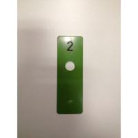 Paskamerschijf groen 40x120 mm NUMMER 2