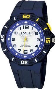 Lorus R2317HX9 Horloge Young siliconen donkerblauw 36 mm