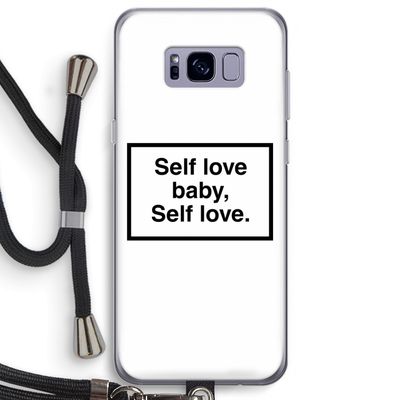 Self love: Samsung Galaxy S8 Plus Transparant Hoesje met koord