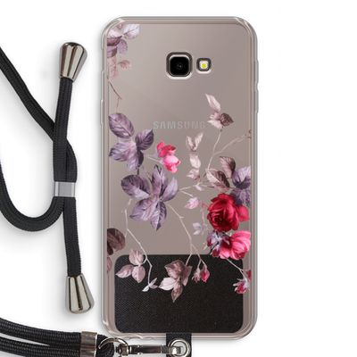 Mooie bloemen: Samsung Galaxy J4 Plus Transparant Hoesje met koord
