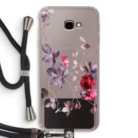 Mooie bloemen: Samsung Galaxy J4 Plus Transparant Hoesje met koord