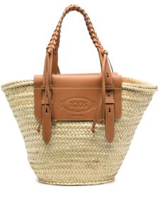 Tod's grand sac cabas à design tressé - Tons neutres