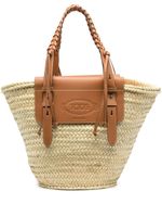 Tod's grand sac cabas à design tressé - Tons neutres - thumbnail