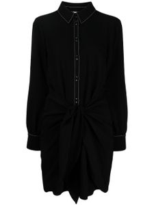 Cinq A Sept robe-chemise Gabby à taille nouée - Noir