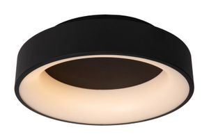 Lucide MIRAGE - Plafonnière - Ø 38 cm - LED Dimb. - 1x22W 2700K - Zwart