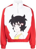 JW Anderson pull à col zippé - Rouge