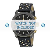 Diesel horlogeband DZ5432 Leder Zwart 20mm