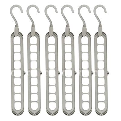 Ruimtebesparende Kledinghanger - 6x - kunststof - 30 cm - Kledingkasthanger