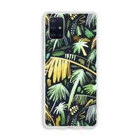 Tropical Palms Dark: Galaxy A51 4G Transparant Hoesje