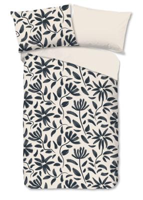 Good Morning Dekbedovertrek "getekende bloemen" - Wit - (140x200 cm) - Katoen Good Morning Dekbedovertrek "getekende bloemen" - Wit - (140x200 cm) - Katoen