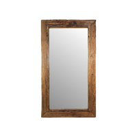 Rechthoekige Spiegel Rustiek-120x3x80-Naturel-Teak
