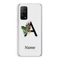 Charcoal Flora: Xiaomi Mi 10T 5G Transparant Hoesje