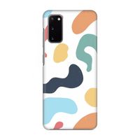 Memphis Shapes Blue: Volledig geprint Samsung Galaxy S20 Hoesje