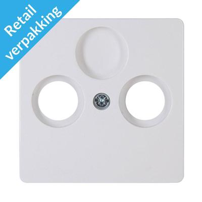 Kopp Paris arctic wit afdekplaat voor coax - 4625040
