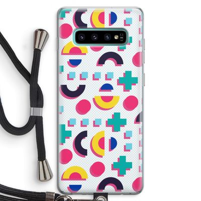 8-bit N°2: Samsung Galaxy S10 Plus Transparant Hoesje met koord